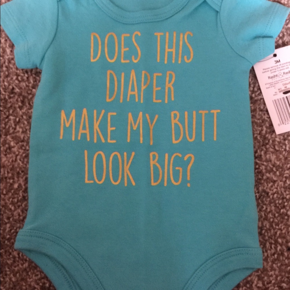 NWT ‘Does this diaper make my but look big’